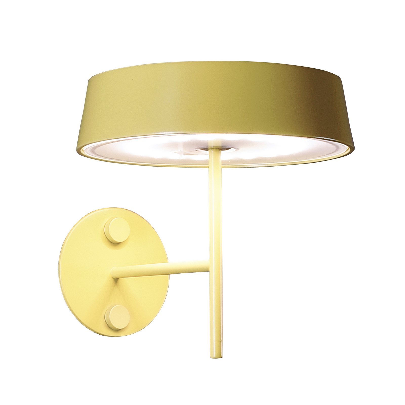 Miram LED wall light, battery, dimmable, yellow